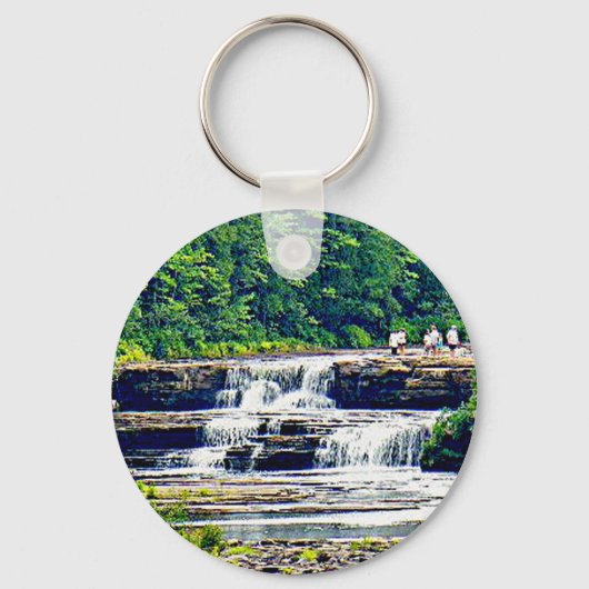 Lower Tahquamenon Herfsten State Park, Michigan Sleutelhanger (Voorkant)