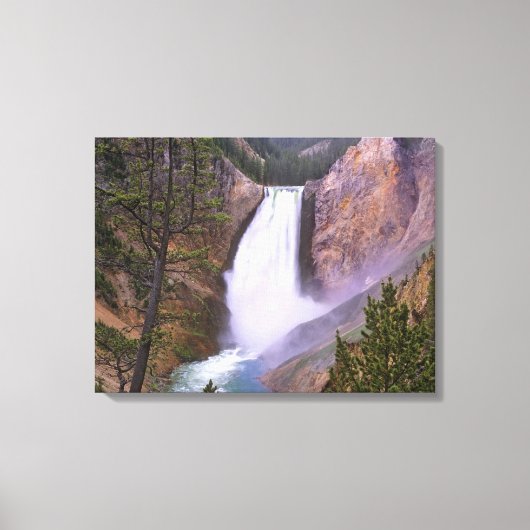 Lower Yellowstone Falls, Grand Canyon van Canvas Afdruk (Voorkant)