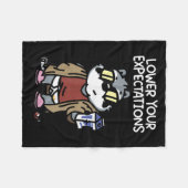 Lower Your Expectations  Fleece Deken (Voorkant (Horizontaal))