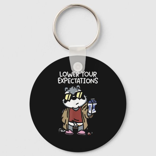 Lower Your Expectations Sleutelhanger (Voorkant)