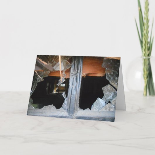 "Lowertown Depot Broken Window #1" komt goed Kaart (Voorkant)