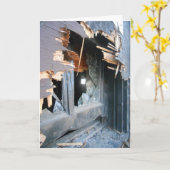 "Lowertown Depot Gebroken Ruit #2" Beterschap Kaart (Gele Bloem)