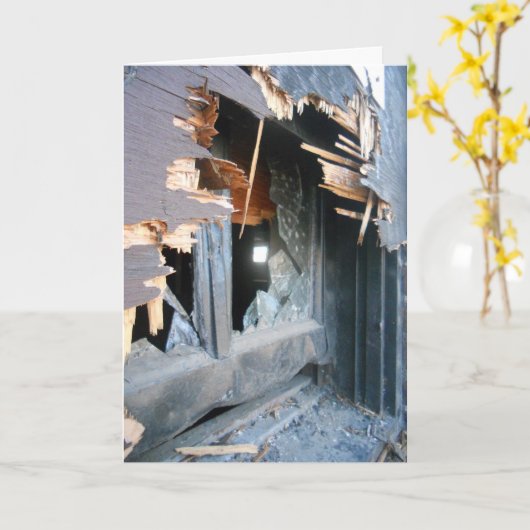 "Lowertown Depot Gebroken Ruit #2" Beterschap Kaart (Gele Bloem)