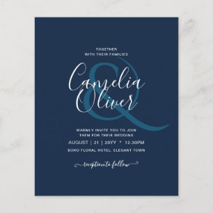 LOWEST BUDGET Calligrafie Ampersand Weddenschap Flyer