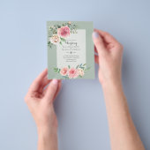 LOWEST BUDGET Roses Floral Wedding Invitae Flyer (Hand)