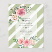 LOWEST BUDGET Roses Floral Wedding Invitae Flyer (Voorkant)