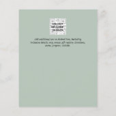 LOWEST BUDGET Wedding Invitations Greenery Lijst F Flyer (Achterkant)