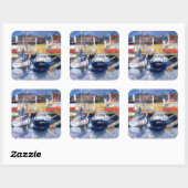 Lowestoft Harbour View Vierkante Sticker (Vel)