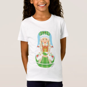 Łowicz Pole Bride Matryoshka Girls' T-shirt