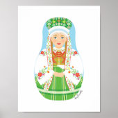Łowicz Pole Bride Matryoshka Poster (Voorkant)