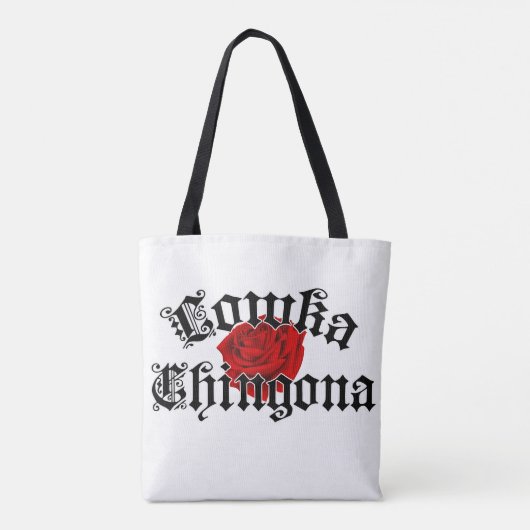 Lowka Chingona canvas tas (Achterkant)