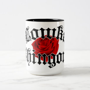 Lowka Chingona koffie theemok Tweekleurige Koffiemok