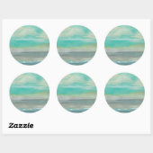 Lowland Beach I Ronde Sticker (Vel)