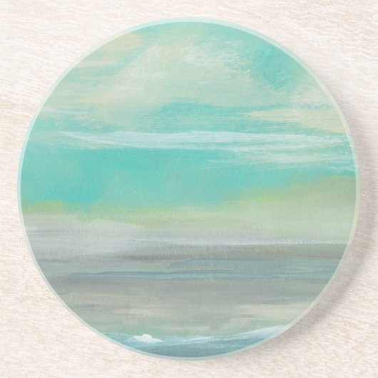 Lowland Beach I Zandsteen Onderzetter (Voorkant)