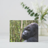 Lowland Gorilla Briefkaart (Staand voorkant)