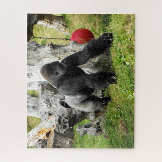 Lowland silverback gorilla legpuzzel (Verticaal)