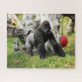 Lowland silverback gorilla legpuzzel (Horizontaal)