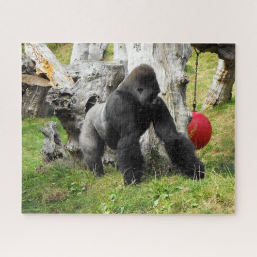 Lowland silverback gorilla legpuzzel (Horizontaal)