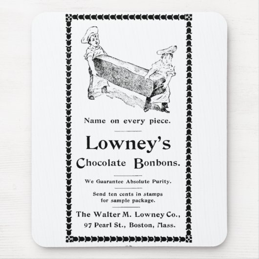 Lowney's Chocolade Bonbons Muismat (Voorkant)