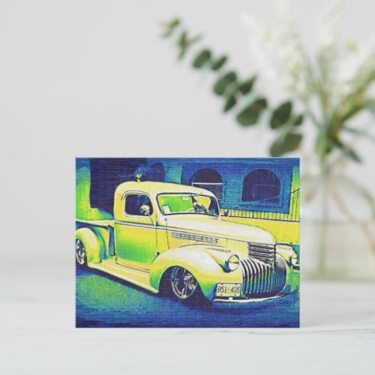 Lowrider  Automobile Briefkaart (Staand voorkant)