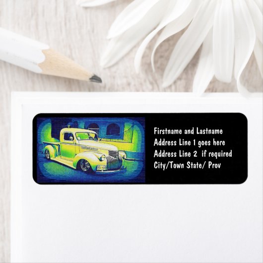 Lowrider Automobile Etiket (Insitu)