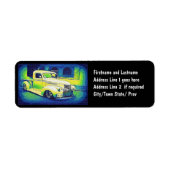 Lowrider Automobile Etiket (Voorkant)