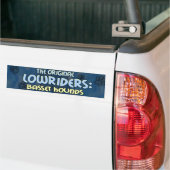 Lowrider Basset Hound Bumpersticker (Op Truck)