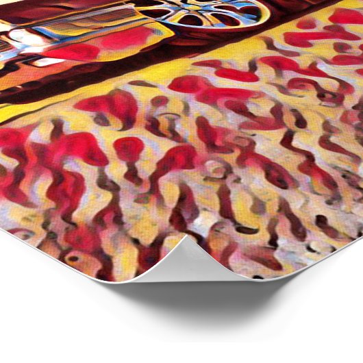 Lowrider Cadillac Low Rider Caddy Art Poster (Hoek)