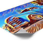 Lowrider Chevrolet 3100 Low Rider Chevy Truck Art Poster (Hoek)