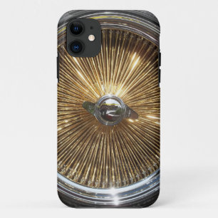 Lowrider Gold Wire Wheels Smartphone Hoesje