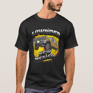 Lowrider New Mexico. Vlag van New Mexico, Chicano  T-shirt