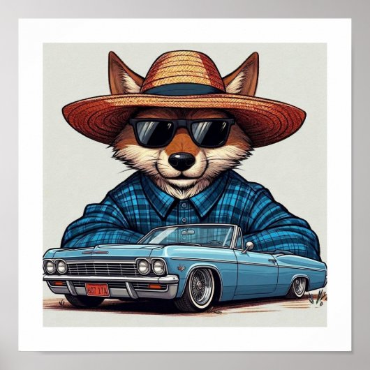 Lowrider Vos Poster (Voorkant)