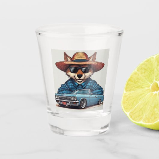 Lowrider Vos Shot Glas (Voorkant)