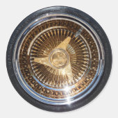 Lowrider Wire Wheels Sticker (Voorkant)