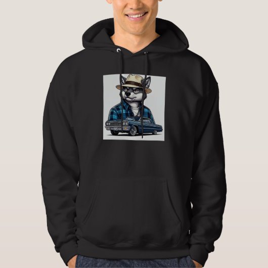 Lowrider Wolf Hoodie (Voorkant)