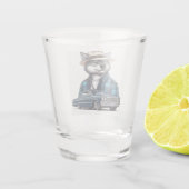 Lowrider Wolf Shot Glas (Achterkant)