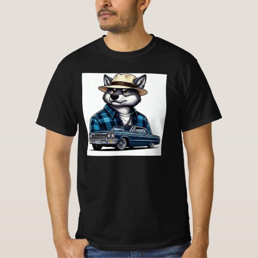Lowrider Wolf T-Shirt (Voorkant)
