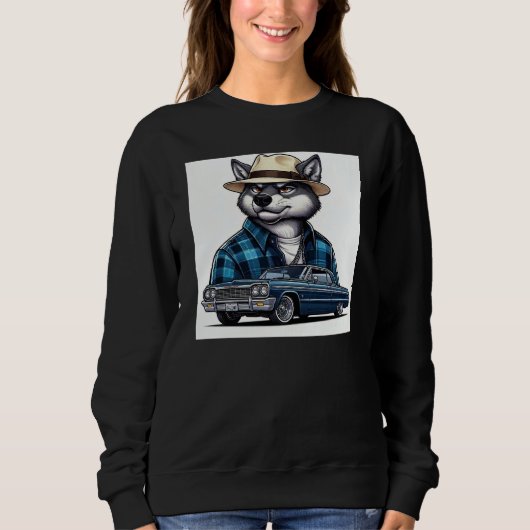 Lowrider Wolf Trui (Voorkant)