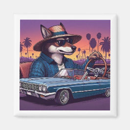Lowrider Wolfy Magneet