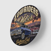 Lowriders en oldies ronde klok (Hoek)