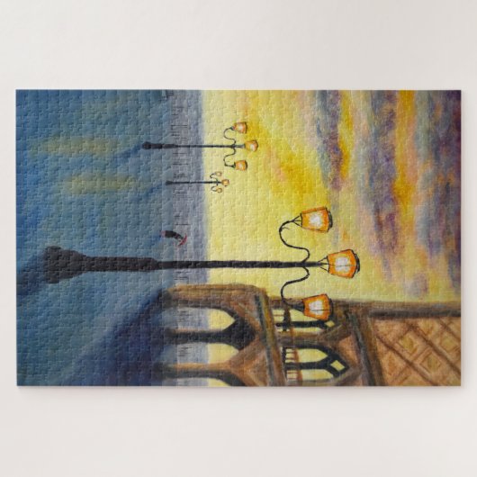 Lowry ontmoet Venetië. Legpuzzel (Horizontaal)