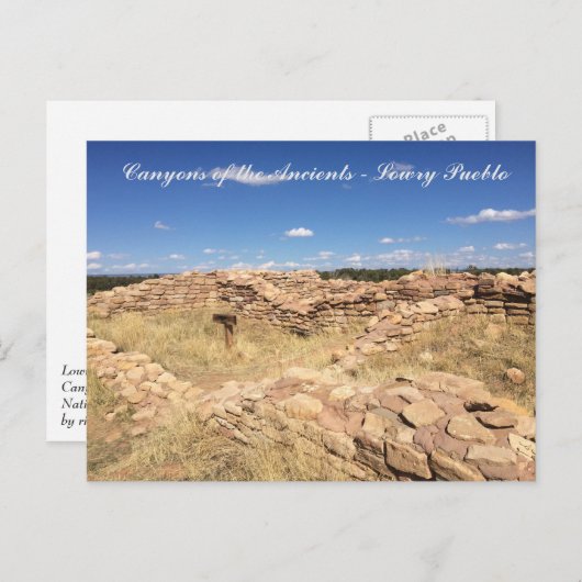 Lowry Pueblo Briefkaart (Voorkant / Achterkant)