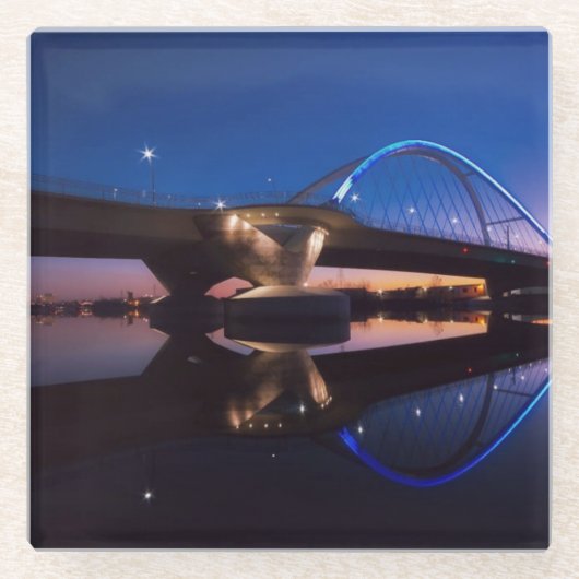 Lowry Sunset Glazen Onderzetter (Voorkant)