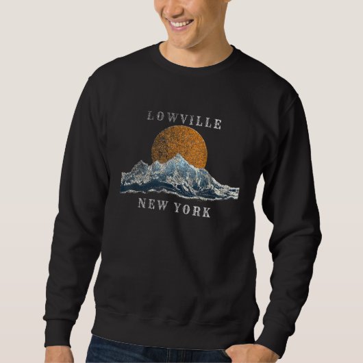 Lowville New York Mountain Sunset Scene Trui (Voorkant)