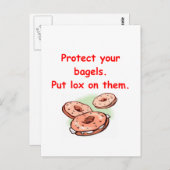 lox en bagels briefkaart (Voorkant / Achterkant)
