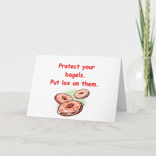 lox en bagels kaart (Voorkant)