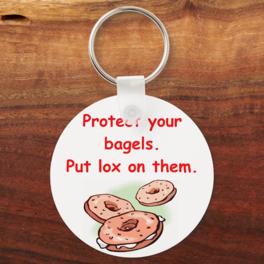 lox en bagels sleutelhanger (Voorkant)