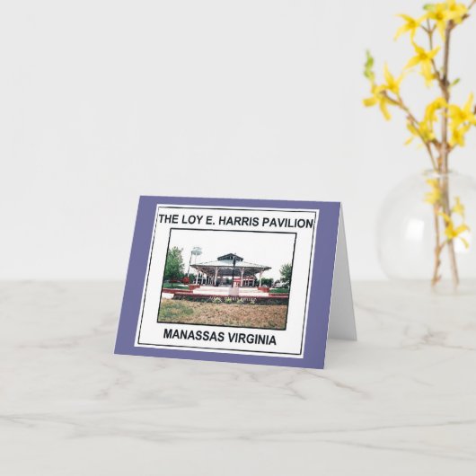 LOY E. HARRIS Gepersonaliseerd PAVILION 3 - Kaart (Gele Bloem)