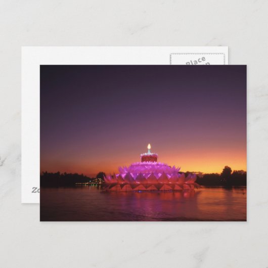 Loy Krathongn Thai Festival Briefkaart (Voorkant / Achterkant)