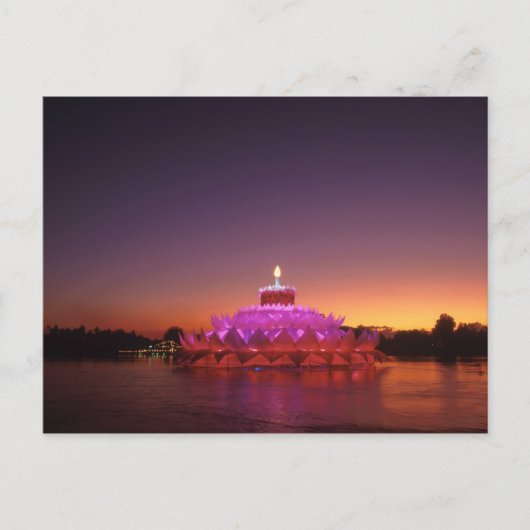 Loy Krathongn Thai Festival Briefkaart (Voorkant)